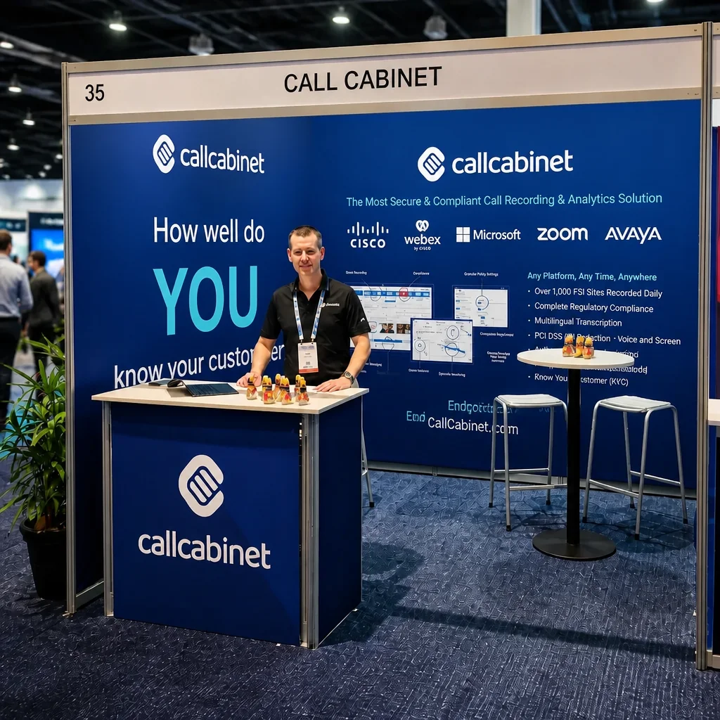Call Cabinet exhibition display delivered by Out There Branding