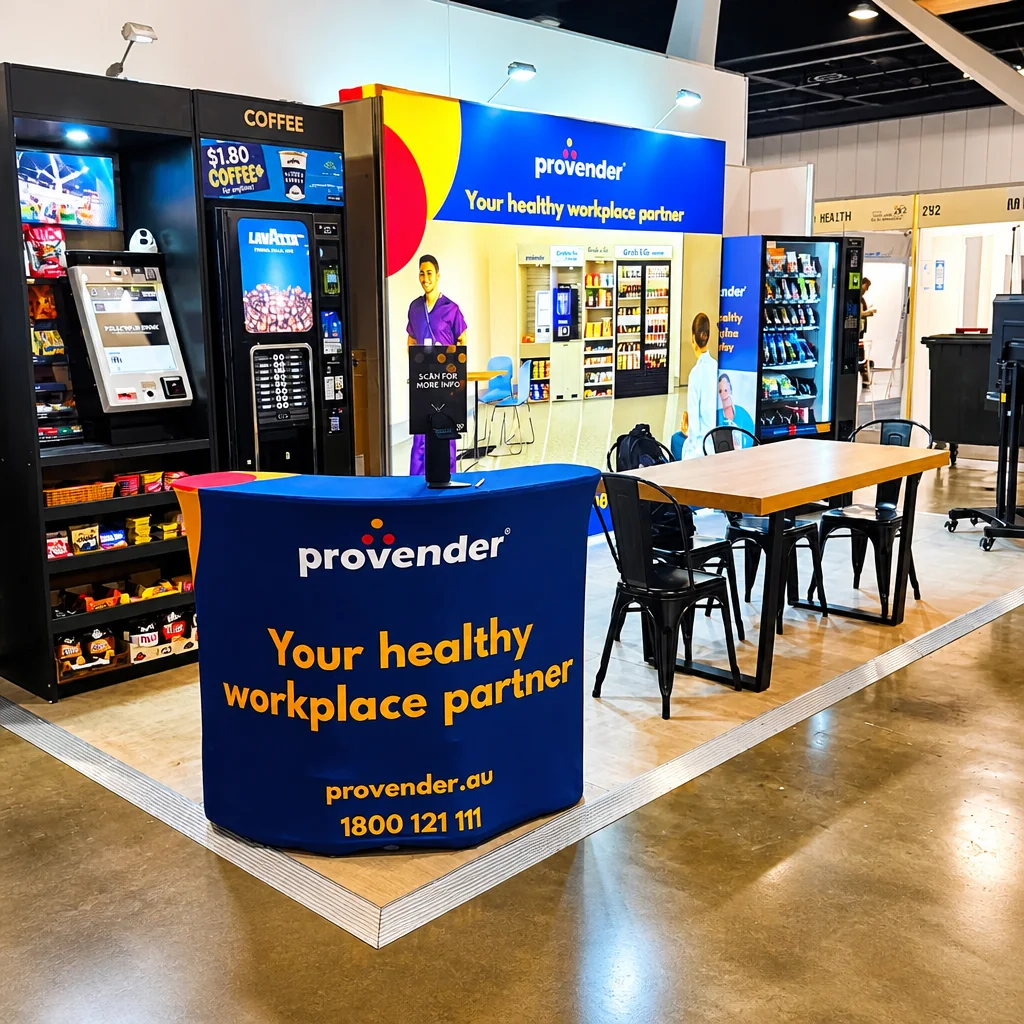 Provender exhibition display delivered by Out There Branding