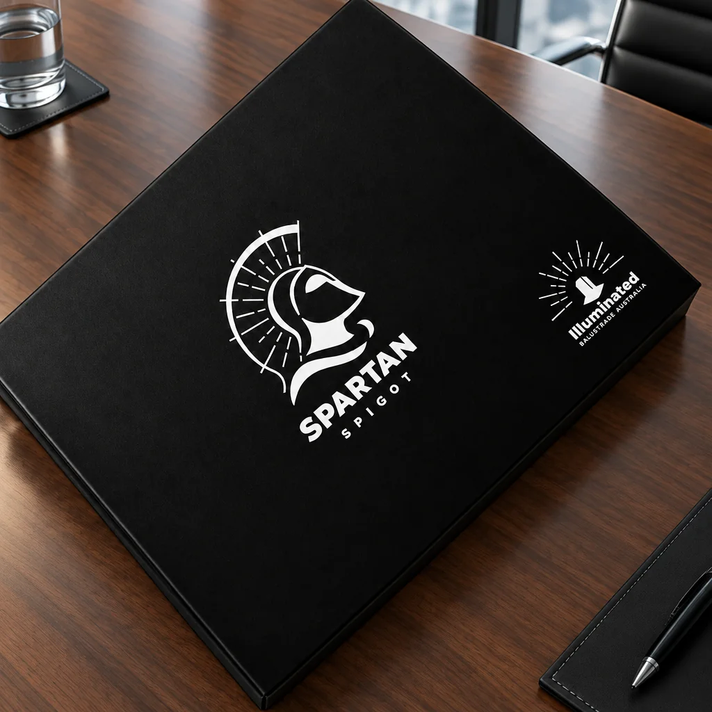 Illuminated Balustrade Australia work by Out There Branding
