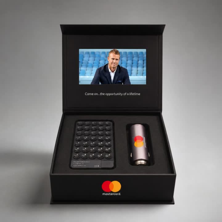 Mastercard Video Brochure presentation box
